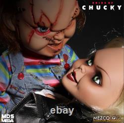 15 Childs Play Mega Scale Bride of Chucky Mezco Tiffany Talking Doll Horror NEW