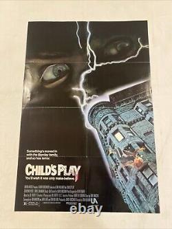 1988 CHILD'S PLAY ORIGINAL ONE SHEET US THEATRICAL MOVIE POSTER 27x40 CHUCKY