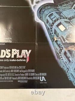 1988 CHILD'S PLAY ORIGINAL ONE SHEET US THEATRICAL MOVIE POSTER 27x40 CHUCKY