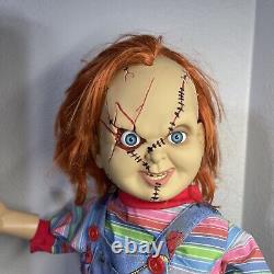 2 Ft (BUMP'N GO) ROAMING/TALKING CHUCKY Doll SPIRIT HALLOWEEN CHILDS PLAY