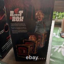 BRIDE OF CHUCKY Chucky Burst-A-Box Mezco (2018) Child's Play Jack-in-the-Box NEW