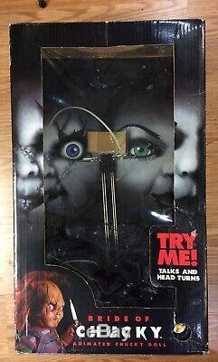 Box And Stand only Animated Bride Of Chucky Doll Spencer's Child's Play