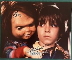 Brad Dourif And Alex Vincent Child's Play Chucky Signed Autographed 8x10 Photo