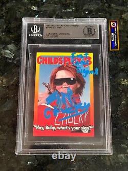 Brad Dourif Signed Childs Play 3 Trading Card Rc C