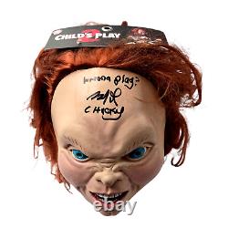 Brad Dourif Signed Chucky Mask Childs Play Bride Horror Autograph JSA COA 839