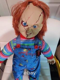 Bride Of Chucky 2 FT CHUCKY REPLICA DOLL/ UNIVERSAL/SPENCERS NWT CHILDS PLAY
