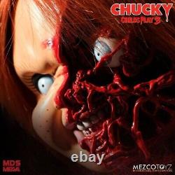 CHILD PLAY 3 SOUND FIGURES CHUCKY PIZZA FACE 38 cm MEZCO DISPOSO