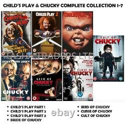 CHILD'S PLAY & CHUCKY Seasons 1-7 COMPLETE FILM COLLECTION NEW UK REGION 2 DVD