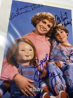 CHILD's PLAY Autograph CAST SIGNED Photograph Picture CHUCKY Doll Horror Film P1