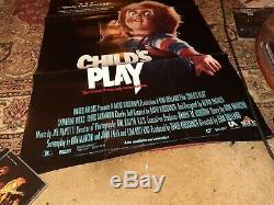 CHILDS PLAY movie poster original video store promo 1988 RARE. CHUCKY DID IT