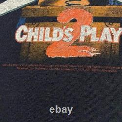 CHUCKY CHILD'S PLAY 2 vintage horror slasher scary movie mens black XL t-shirt