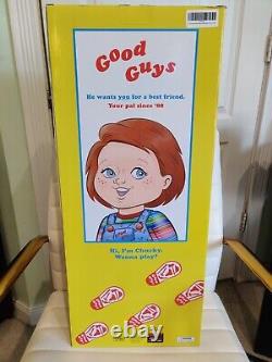 CHUCKY Doll Child's Play Good Guys Spirit Halloween 24 Tall NEW 2023 CHUCKY 11