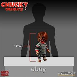 Child's Play 15 PIZZA FACE TALKING CHUCKY Mega scale figure / sound MEZCO Doll