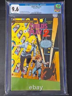 Child's Play 2 #3 Innovation 1991 CGC 9.6 3rd Comic App of Chucky