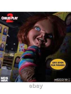 Child's Play 2 Menacing Chucky 15 Mega Figure Mezco Toyz Talking Doll