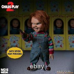 Child's Play 2 Menacing Chucky Talking Doll 15 Mega Scale Official Mezco