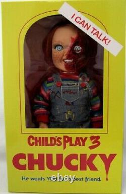 Child's Play 3 Chucky Pizza Face 15 Talking Action Figure Mezco