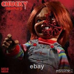 Child's Play 3 Chucky Pizza Face 15 Talking Action Figure Mezco (78020)