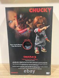 Child's Play 3 Chucky Pizza Face 15 Talking Action Figure Mezco (78020)