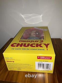 Child's Play 3 Chucky Talking Doll Pizza Face Mezco Horror New