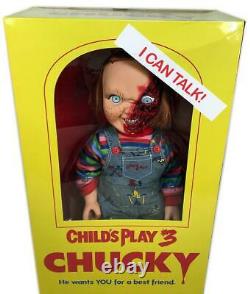 Child's Play 3 Talking Pizza Face Chucky 15 Inch Mega Figure