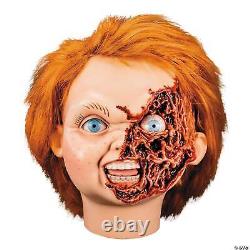 Child's Play 3T Ultimate Chucky Pizza Face Head Halloween Decoration