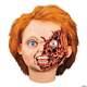 Child's Play 3T Ultimate Chucky Pizza Face Head Halloween Decoration