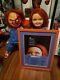 Child's Play Autographed Chucky Good Guy Doll 17X22.5 Framed Poster with JSA LOA