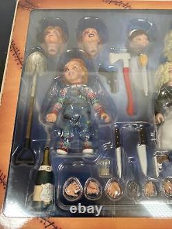 Child's Play Bride of Chucky 4 Scale Ultimate Action Figure Chucky and Tiffany
