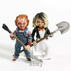 Child's Play Bride of Chucky Ultimate Chucky & Tiffany Action Figure Toys 4