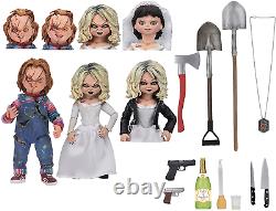 Child's Play Bride of Chucky Ultimate Chucky & Tiffany Action Figure Toys 4