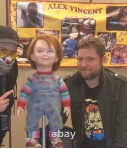 Child's Play CHUCKY DVD AUTOGRAPHED BY ALEX VINCENT CHRIS SARANDON JOHN FRANKLIN