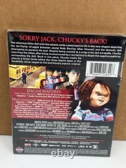 Child's Play Chucky 1-3 4K UHD Blu-ray 2 Alt Slipcovers 5 Posters Scream Factory