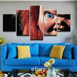 Child's Play Chucky Doll Horror 5 Piece Canvas Print Picture HOME DECOR Wall Art