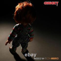 Child's Play Chucky Evil Face 15 Mezco Talking Mega Scale Doll with Sound Prop