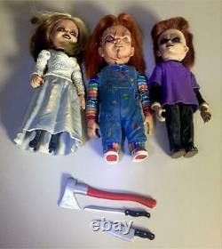 Child's Play Chucky Family Box set Movable figure with 3 weapons Rare Japan F/S