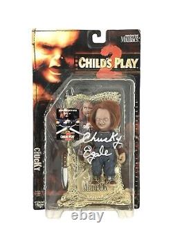 Child's Play Chucky Signed McFarlane Movie Maniacs Action Figure