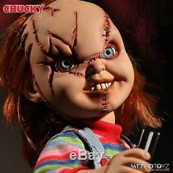 Child's Play Chucky Talking Scarred Mega Scale Doll with Sound 15 Mezco