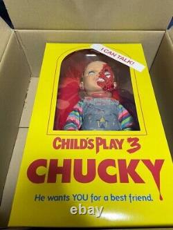 Child's Play Chucky replica doll good-guy doll figure pizza face MEZCO NEW