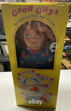 Child's Play Good Guys Chucky Doll Horror Movie Trick or Treat Studios With Box