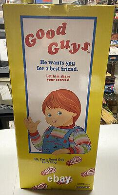 Child's Play Good Guys Chucky Doll Horror Movie Trick or Treat Studios With Box