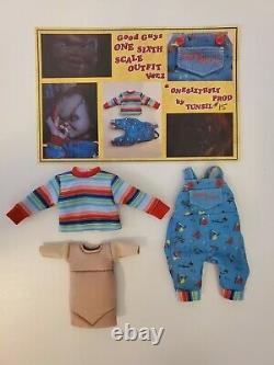 Child's Play Head & Clothing Set For Neca Retro Chucky 1/6 Custom Figure Limited