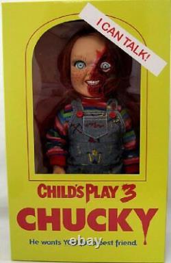 Child's Play Mezco 3 MDS Mega Talking Pizza Face Chucky Standard