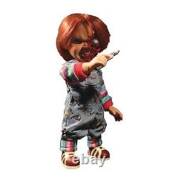 Child's Play Mezco 3 MDS Mega Talking Pizza Face Chucky Standard