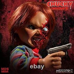 Child's Play Mezco 3 MDS Mega Talking Pizza Face Chucky Standard