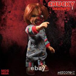 Child's Play Mezco 3 MDS Mega Talking Pizza Face Chucky Standard
