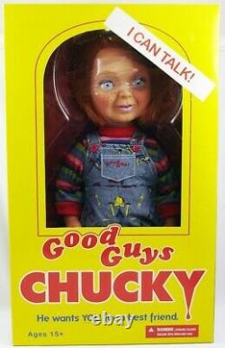 Child´s Play Talking Doll Good Guys Chucky 15 Mega Scale Official Mezco