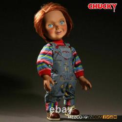 Child´s Play Talking Doll Good Guys Chucky 15 Mega Scale Official Mezco