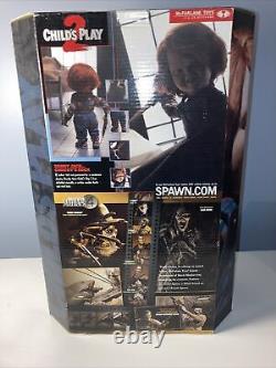 Childs Play 2 McFarlane Movie Maniacs Chucky Doll Box Spawn Voodoo Knife Toy