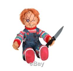 Childs Play 24 Talking Chucky Doll Halloween Animatronic Decoration NEW